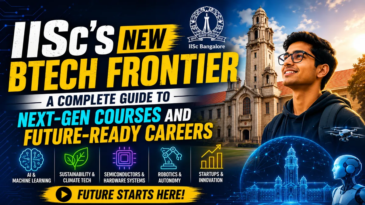 IISc’s New BTech Frontier: A Complete Guide to Next-Gen Courses and Future-Ready Careers